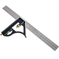 Esquadro Combinado Com Nível Régua 300Mm Inox Profissional Esquadro Combinado Com Nível Régua 300Mm Inox Profissional