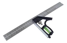 Esquadro Combinado Com Nivel Regua Inox 300mm 12 Polegada - Gorillaz