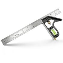 Esquadro combinado Micymedo 30 cm em aço inoxidável Esquadro combinado Micymedo 30 cm em aço inoxidável