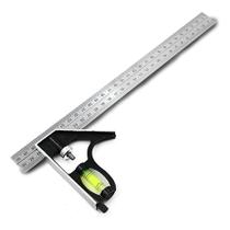 Esquadro Combinado Régua Inox 12 300mm E Nível Esquadro Combinado Régua Inox 12 300mm E Nível