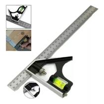 Esquadro De Aço Combinado Com Nível Ajustável 300mm 12 Pol Esquadro De Aço Combinado Com Nível Ajustável 300mm 12 Pol