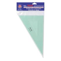 Esquadro de Acrílico sem Escalas 30/60/90 26cm Desetec Trident - 2626