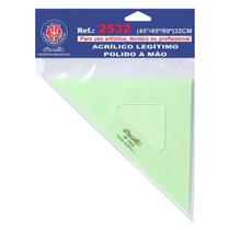 Esquadro de Acrílico sem Escalas 45/45/90 32cm Desetec Trident - 2532