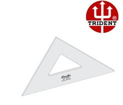 Esquadro de Acrílico Trident 16cm - sem Escala - Ref.2516
