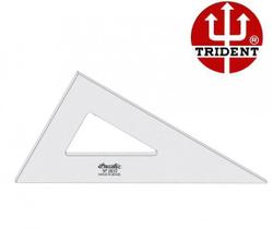 Esquadro de Acrílico Trident 21cm - sem Escala - Ref.2621