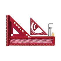 Esquadro De Carpintaria 3D Com Múltiplos Ângulos, Régua De Medição Triangular, Conjunto De