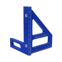 Esquadro De Precisão Em Alumínio Para Marcenaria 3D, Régua Triangular Para Engenheiros E