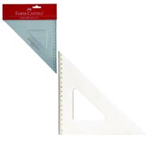 Esquadro em Acrílico 45º 17cm escolar 1 unid