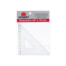 Esquadro escolar 16cmx45 graus 522.0 - Acrimet