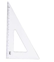 Esquadro Escolar 60 New Line Cristal Waleu