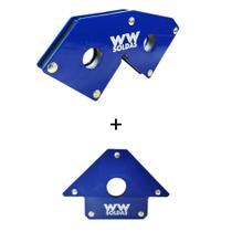 Esquadro magnetico para solda 18kgs + esquadro 33kg wwsoldas