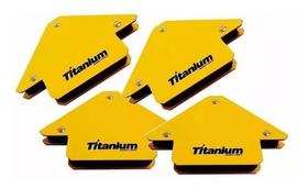 Esquadro Magnético Para Solda 4pçs 12kg Titanium