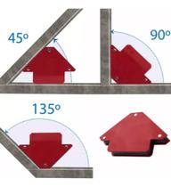 Esquadro Magnético Solda Soldador Serralheiro Reforçado 12KG Profissional Kit Ima Maguinetico