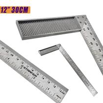 Esquadro Metálico Cabo De Alumínio Leve 12" 30cm - Starfer Esquadro Metálico Cabo De Alumínio Leve 12" 30cm - Starfer