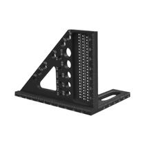 Esquadro Multiângulo Para Marcenaria Em Plástico Com Pinos De Dowel E Régua Triangular