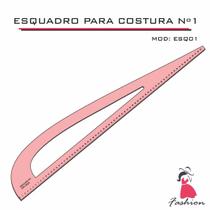 Esquadro Numero 1 Alfaiate Régua Costura Cavas n1 Mdf FENIX