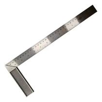 esquadro profissional 35cm 14 polegadas régua aço inox com cabo em alumínio brasfort 8558