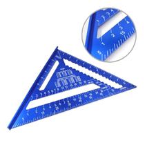 Esquadro Rápido Triangular Régua E Transferidor 12 Polegadas