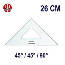 Esquadro Sem Escala 2526 45/45/90 26cm Trident