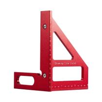 Esquadro Triangular De Alumínio 45 90 Graus Ferramenta De Medição Para Carpinteiro
