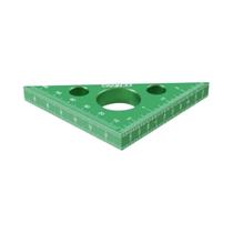 Esquadro Triangular De Alumínio 45 Graus Com Escalas Imperiais E Métricas Para Carpintaria De