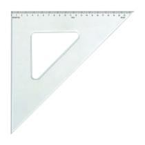 Esquadro Trident Acrílico 32cm 45/45/90 com Escalas 1532