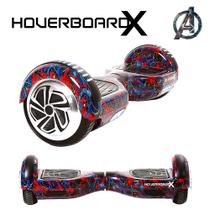 Esqueite Elétrico 6,5" Homem Aranha HoverboardX Bluetooth