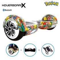 Esqueite Elétrico 6,5 Pokémon HoverboardX Bluetooth Led