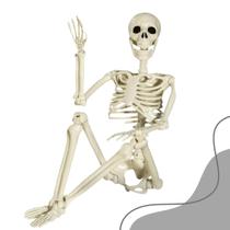 Esqueleto Caveira Decoração Festa Halloween Ossos Articulado