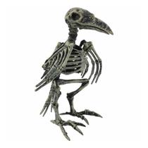 Esqueleto Corvo Animal Plástico Pássaro Halloween Decoração
