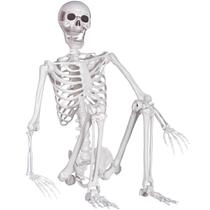 Esqueleto de Halloween Kukooka 165 cm de juntas móveis realistas Esqueleto de Halloween Kukooka 165 cm de juntas móveis realistas