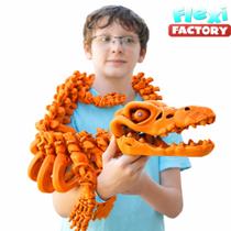 Esqueleto Mesossauro Articulado Enorme Colecionáve Esqueleto Mesossauro Articulado Enorme Colecionáve