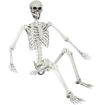 Esqueleto posável de Halloween XONOR, tamanho real realista, 165 cm Esqueleto posável de Halloween XONOR, tamanho real realista, 165 cm