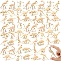 Esqueletos de Dinossauro de Plástico - Pacote com 60 Peças (7-8cm)