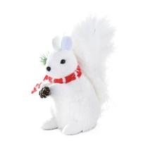 Esquilo c/ cachecol branco e vermelho - 22cm Esquilo c/ cachecol branco e vermelho - 22cm