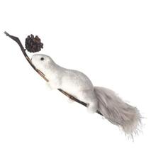 Esquilo com Pinha no Galho Enfeite de Espuma 32CM