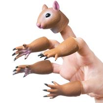 Esquilo Finger Puppet Boneca de Esquilo Brinquedo de Esquilo