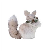 Esquilo Rustico Enfeite Árvore Nataina 19cm