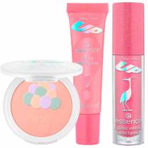 Essence Disney Pixar Up Kit - Batom Líquido Paradise Falls + Blush Iluminador Dusk in Paradise + Pó Compacto
