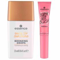 Essence Kit - Bronzer Líquido Dourado + Blush Líquido Dusty Rose Essence Kit - Bronzer Líquido Dourado + Blush Líquido Dusty Rose