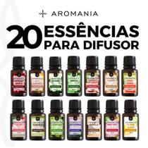 Essência a Base de Óleo 10ml Para Aromatizador De Ambiente e Difusor Elétrico Kit 20 Unidades - Diversas Fragrâncias