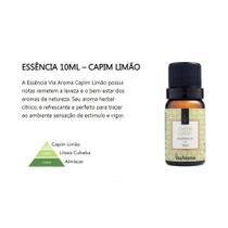 Essência CAPIM LIMÃO 10 ml - Via Aroma