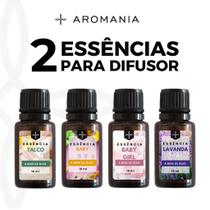 Essência Concentrada Aromaterapia Difusor Elétrico e Aromatizador de Ambiente 10ml Kit 02 Unidades - A Base de Óleo