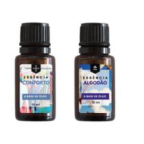Essência Conforto e Algodão 10ml Para Aromatizador e Difusor de Ambiente 10ml - A Base de Óleo