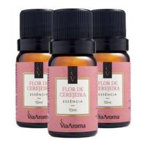 Essência Flor De Cerejeira 3 X 10ml - Via Aroma