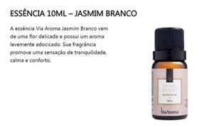 Essencia jasmim branco via aroma 10ml