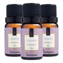 Essência Lavanda 3 X 10ml - Via Aroma