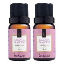 Essência Lavanda Francesa 2 X 10ml - Via Aroma Essência Lavanda Francesa 2 X 10ml - Via Aroma