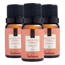 Essência Maça Com Canela 3 X 10ml - Via Aroma Essência Maça Com Canela 3 X 10ml - Via Aroma