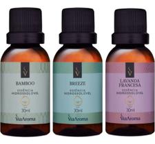 Essência Para Aromatizador A Base De Agua Kit Top 3 Bamboo Breeze Francesa
